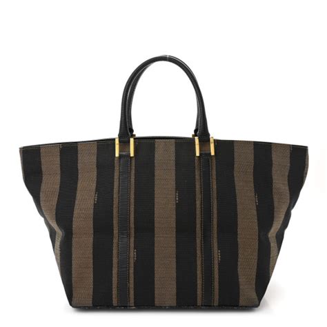 FENDI Pequin Tote Tobacco 1507032 